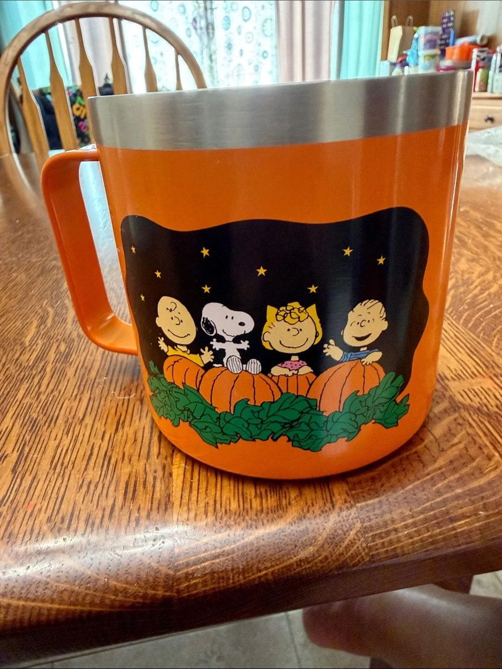Gibson Orange Snoopy Pumpkin Party Cooler - Licensed Peanuts Design